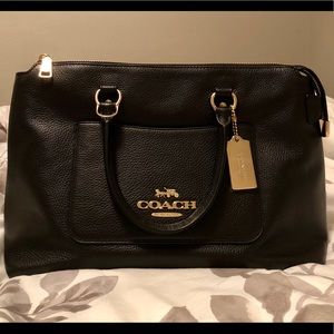 Coach satchel with strap. Brand new with tag.